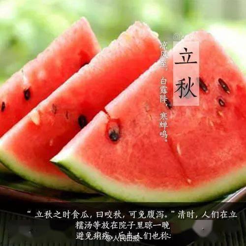 立秋吃瓜啃,啃瓜啃出丰收喜悦